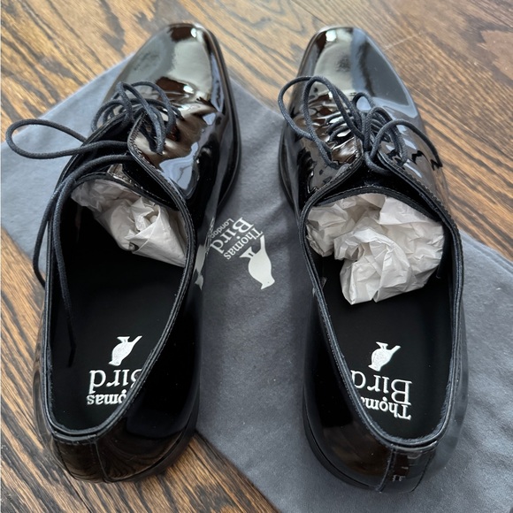Thomas Bird Mayfair Black Patent Leather Wholecut Men’s dress shoes - Picture 5 of 13